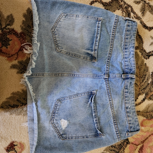 Distressed Denim Skirt - Picture 7 of 7